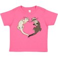 thumbnail image 3 of Inktastic Cute Ferret Heart Boys or Girls Toddler T-Shirt, 3 of 5