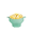 Cyan, variant on Collapsible Silicone Microwave Popcorn Popper with Lid, Heat-Resistant Air Popcorn Maker for Healthy Snacking, Space-Saving Foldable Design for Home Movie Nights