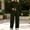 Army Green, variant on Women's Crew Neck Long Sleeve Two Piece Outfit Thick Loose Sweatshirt & Elastic Waist Pocket Wide Leg Pants Warm Casual Matching Tracksuit White
