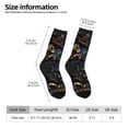 thumbnail image 2 of Fotbe Elegant Gold Scrollwork Calcetas Largas con Estampado para Hombre y Mujer – Calcetas de Compresión Transpirables y Elásticas, Viajar y Uso Diario Talla 5-11, 2 of 6