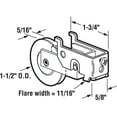 thumbnail image 2 of Sliding Door Roller Assembly, 1-1/2 in. Plastic Wheel, Steel Ball Bearings, Grooved Edge, Highlight Doors, 2 of 2