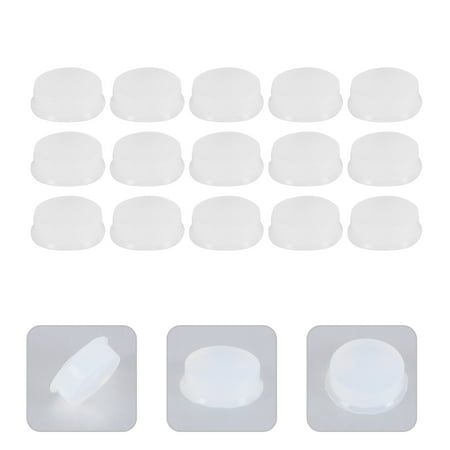 SEWCHICS 25Pcs White Silicone Flute Hole Plugs Flexible Flute Key Caps for Music Instruments