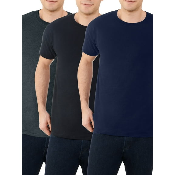 Fruit of the Loom Men's Dual Defense UPF Short Sleeve Crew T-Shirt, 3 Pack
