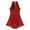 Burgundy, variant on Raenseen Women's Rhinestone Modern Dance Dress Halter Mesh Ballet Leotards Lyrical Dance Costume Black L