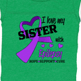 thumbnail image 4 of Inktastic I Love My Sister with Epilepsy Hope, Support, Cure Boys or Girls Baby Bodysuit, 4 of 5