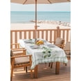 thumbnail image 2 of Outdoor Tablecloth with Umbrella Hole for Patio/Picnic/Party/Camping, Eucalyptus Leaves Waterproof Table Cloth Rectangle Table Cover Washable, Sage Green Plaid Watercolor (60"x 102"), 2 of 8