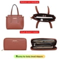 thumbnail image 4 of Set de monedero Montana West, bolso tipo cartera de piel para mujer, 4 of 8