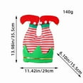 thumbnail image 2 of Christmas Elf Hat With Upside-Down Leg And Striped Pattern, Perfect For Christmas Parties Family Gatherings And Festivals, Non-Woven Fabric Filled With Cotton For, 2 of 4