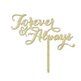 thumbnail image 1 of Forever And Always Custom Wedding Cake Topper Personalized Rustic Wooden Cake Topper Cake Decoration 8-9 Inches Wide, 1 of 3