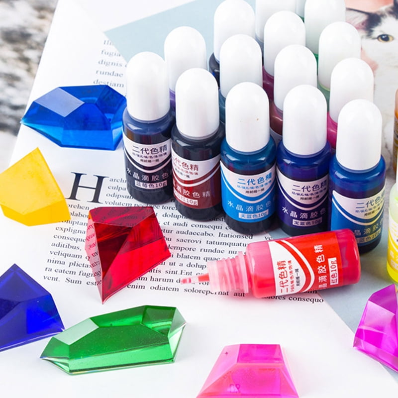 24 Colors Art Ink Alcohol Resin Pigment Kit for UV Resin Coloring Liquid Resin Concentrated Colorant Dye Ink Diffusion