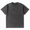 thumbnail image 5 of Oversized Tshirts for Men Vintage Acid Wash Shirt Summer Short Sleeve Basic Tees Baggy Comfort Colors T-Shirts （Dark Gray,3XL）, 5 of 5