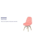 thumbnail image 4 of Flash Furniture Contemporary Plywood Shaggy Cool to Touch Upholstered, Hermosa Pink Set of 4, 4 of 8