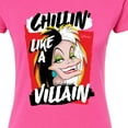 thumbnail image 3 of Disney Villains - Cruella Chillin Like A Villain - Juniors Fitted Graphic T-Shirt, 3 of 5