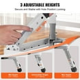 thumbnail image 2 of KFFKFF One-Step Stool with 330lbs Load Capacity, Foldable Metal Ladder with Three Height Adjustments, Compact Adult Step Stools for Easy Reach, Stable and Anti-Slip for Offices, RVs, Pets, Bedrooms, 2 of 9