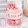 thumbnail image 5 of Sanrio Kuromi Storage Box My Melody Rotating Pen Holder Drawer Dustproof Desk Organizer Portable Large Capacity Stationery Boxs, 5 of 13