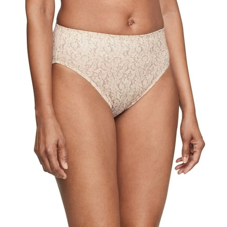 Warners No Pinching No Problems® Tailored Hi-Cut Panty 5138J Color: Floral Butterscotch Size: 3X LARGE