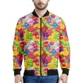 thumbnail image 2 of Chaqueta con cremallera con estampado de caramelos y dulce de azúcar para hombres y niños, sudadera con estampado 3D de piruleta, camisetas de manga larga, chaquetas de aviador urbanas geniales para m, 2 of 5