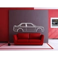 thumbnail image 2 of LaModaHome E30 M Tech II Coupe Metal Silhouette Wall Art, 2 of 5