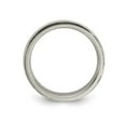 thumbnail image 2 of Ladies or Mens Titanium Brushed Step-Edge Band Ring (5mm), 2 of 4