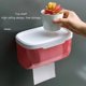 thumbnail image 4 of Caja de soporte de papel higiénico sin perforaciones, almacenamiento impermeable, estante de almacenamiento de papel higiénico, toalla de papel, caja de almacenamiento de baño de cocina, 4 of 4