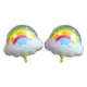 thumbnail image 2 of 2 globos de aluminio para fiesta de cumpleaños con forma de nube arcoíris y astronauta Nubes del arco iris, 2 of 9