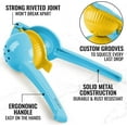 thumbnail image 2 of Zulay Kitchen 2-in-1 Manual Lemon Squeezer Manual Juicer Citrus Press - Light Blue/Yellow, 2 of 9