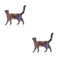 thumbnail image 4 of sweethay Broches Gato de dibujos animados Acrílico Estilo vintage Pin de solapa Clips Ropa M2 M2 2Conjunto, 4 of 6