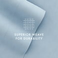 thumbnail image 6 of Noble Linens 4 Piece Solid Microfiber Bed Sheet Set, Light Blue, Queen, 6 of 11