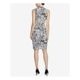 thumbnail image 2 of Rachel Roy Womens Axel Leopard Print Cocktail Dress, Black, Large, 2 of 4