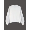 thumbnail image 2 of Pull à Col Rond pour Femmes - Pull à Manches Longues en Tricot Doux Couleur Unie, 2 of 13