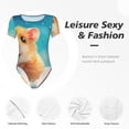 thumbnail image 4 of Fotbe Cloud Cute Hamster Body de Mujer con Cuello Redondo y Mangas Cortas, Sin Mangas Ajustado, Suave, Cómodo y Básico-Large, 4 of 7