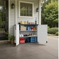 thumbnail image 4 of Homall Resin Adjustable Shelf for Outdoor Storage Shed, 2-Pack, Durable & Easy to Install, White, 4 of 4