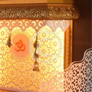 Wooden Mandir for Home/Temple Home/Pooja Mandir Ghar Home Decoration with Lights