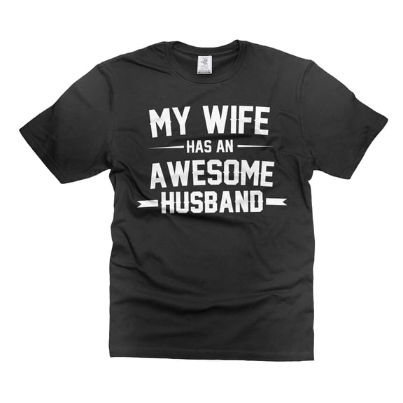 Mens Awesome Husband T-shirt Gift From Wife Valentine's Day Husband Shirt Hubby Gifts For Him