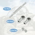 thumbnail image 4 of 2pcs M8 110mm Adjustable Steering Tie Rod Ball Joint for 49cc Electric ATV Go Kart Steering Column Steering Suspension, 4 of 6