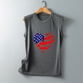 thumbnail image 4 of Chaleco estampado para mujer del Día de la Independencia, blusa de verano para niñas adultas Pompotops  FGAJ13659, 4 of 5
