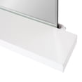 thumbnail image 4 of Kate and Laurel Fossett Frameless Rectangle Wall Mirror, 18 x 30, White, Decorative Shelf Mirror, 4 of 9