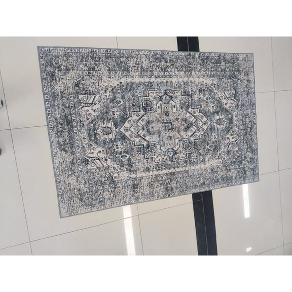 Yesurprise 10x13ft Cross Sword Heart Persian Area Rugs - 980Gsm 100% Polyester, Terry Velvet, 200 Washed Folded Printed Carpet