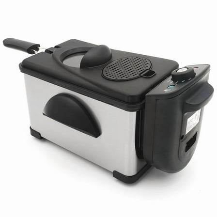 Elite Cuisine EDF0150 Stainless Steel 2Qt. Immersion Deep Fryer