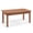 Dark Brown, variant on Ktaxon 35in Cedar Wood Outdoor Coffee Table, Rectangular Patio Table with Slatted Top for Garden Balcony, Teak Finish