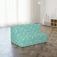 thumbnail image 2 of Floral Foldable Mattress, Botanical Design Elements, 74.8" x 39.4", Turquoise Peach, by Ambesonne, 2 of 4