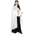 thumbnail image 2 of Chandrakala Women's Indian White Gold Khari printed Chiffon Dupatta Neck Wrap Long Stole Scarf Chunni,Free Size (D182WHI), 2 of 3