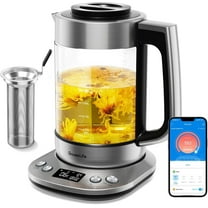 Govee Smart Electric Kettle with Tea Infuser for Loose Leaf, 1.7 L Electric Tea Kettle, Temperature Control, 2 H Keep Warm & Auto Shut off, BPA Free, Sliver