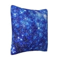 thumbnail image 2 of LNWH Decorative Pillow Covers, Blue Meteor Square Sofa Decorative Knit Pillow Case, 22"x22", 2 of 8