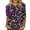 Mardi Gras Shirts for Women-A214 Purple, variant on Mifsaly Womens Mardi Gras Shirts Carnival Mask Print 3/4 Sleeve Tops Comfy Lightweight Festival Blouse Loose Fit Party T-Shirts Spring Summer Going Out Daily Streetwear S