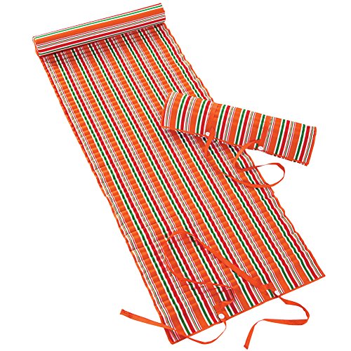 Stripe Beach Mat With Detatchable Pillow