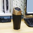 thumbnail image 2 of Car Trash Can Waste Container ABS with Lid Leakproof Diamond Shape Car Organizer, 2 of 4