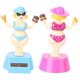 thumbnail image 1 of Desktop Ornaments Miniature Beauty Figurine Home Desktop Decorations ABS 11.00X6.00X5.00cm Car Ornament 2Pcs, 1 of 5