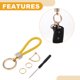 thumbnail image 3 of Ofertas Únicas 1 Juego Llavero Universal para Auto y Hogar para Mujeres y Hombres con Anillo de Cuero Microfibra Color Amarillo Dorado, 3 of 7