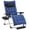 Navy Blue, variant on Topeakmart Recliner Chair with 8cm Padded Cushion, Navy Blue